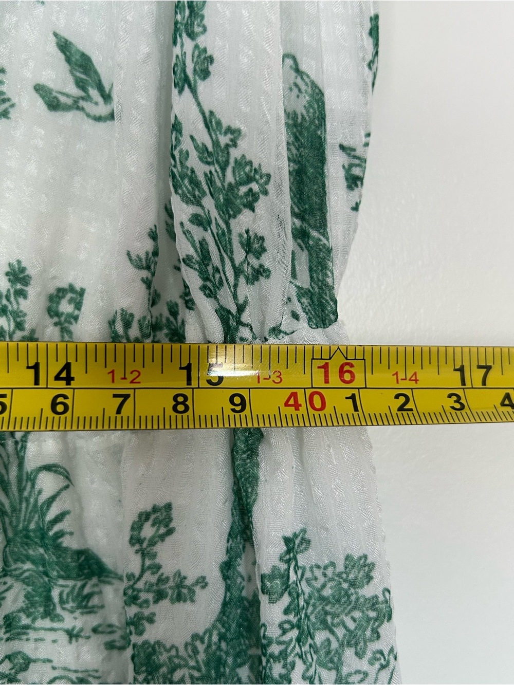 2 for 10$ ☀️ Flounce sleeves green landscape print maxi dress sz4 - Picture 13 of 16